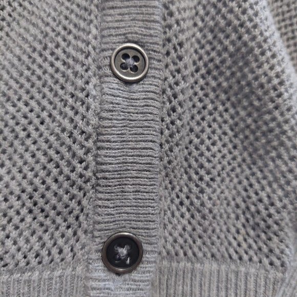 GARAGE Grey Cotton Blend Cardigan (Size XS) - Picture 3 of 4